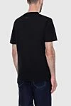 Black cotton T-shirt for men Limitato - print. 100% cotton. Country of manufacture: Italy. Care: specialized cleaning - photo 4