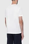 White cotton T-shirt for men Limitato - print. 100% cotton. Country of manufacture: Italy. Care: specialized cleaning - photo 4