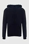 Limitato Men's hoodie made of cotton and elastane, black - Hood. 95% cotton, 5% elastane. Closure: Drawstring. Country of manufacture: Italy. Care: specialized cleaning - photo 1