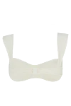 White women's polyamide and elastane swimsuit top Magda Butrym - 72% polyamide, 28% elastane. Country of manufacture: Italy. Care: specialized cleaning - photo 6