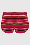 Red women's cotton and viscose two-piece swimsuit Magda Butrym - stripes. 75% cotton, 25% viscose. Country of manufacture: Italy. Care: specialized cleaning - photo 6