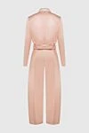 Fendi Pink silk pantsuit for women - tucks. 100% silk. belt. Country of manufacture: Italy. Care: specialized cleaning - photo 7