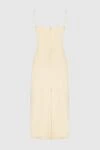 Beige viscose dress for women Magda Butrym - zipper. sleeveless. 97% viscose, 3% elastane. Country of manufacture: Italy. Care: specialized cleaning - photo 6