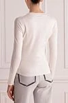 White jumper for women Fendi - 79% viscose, 16% polyester, 5% polyamide. Country of manufacture: Italy. Care: specialized cleaning - photo 4