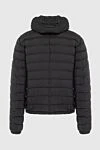 Moorer Men's down jacket made of polyamide and polyurethane black - Stitching. Hood. 95% polyamide, 5% polyurethane. Closure: Zipper. Two side pockets, two inside pockets. Country of manufacture: Italy. Care: specialized cleaning - photo 7