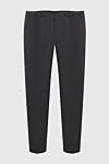 PT01 (Pantaloni Torino) Men's classic black trousers - 97% cotton, 3% elastane. Zipper, button. 4. Country of manufacture: Italy. Care: specialized cleaning - photo 1