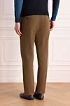 Men's brown chino pants PT01 (Pantaloni Torino) - 69% modal, 28% cotton, 3% elastane. Zipper, button. 4. Country of manufacture: Italy. Care: specialized cleaning - photo 4