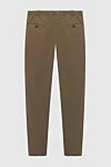 Men's brown chino pants PT01 (Pantaloni Torino) - 69% modal, 28% cotton, 3% elastane. Zipper, button. 4. Country of manufacture: Italy. Care: specialized cleaning - photo 6