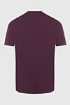 T-shirt burgundy for men Cesare di Napoli - 88% cotton, 12% other fibers. Country of manufacture: Italy. Care: specialized cleaning - photo 6