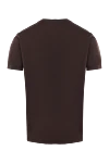 Brown cotton and elastane T-shirt for men Cesare di Napoli - 88% cotton, 12% elastane. Country of manufacture: Italy. Care: specialized cleaning - photo 6