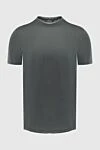 Cesare di Napoli Gray cotton and elastane T-shirt for men - 88% cotton, 12% elastane. Country of manufacture: Italy. Care: specialized cleaning - photo 1