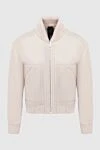 Blancha Women's pink leather bomber jacket - genuine leather 100%. 100% natural fur. Fastener: Zipper. 2. Country of manufacture: Italy. Care: specialized cleaning - photo 1