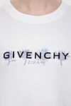 Футболка женская хлопковая белая с черным лого Givenchy - принт логотипа. 100% хлопок. Страна производитель: Франция. Уход: специализированная чистка - фото 6