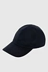 Loro Piana Blue cashmere cap for men - logo 100% cashmere. Country of manufacture: Italy. Care: specialized cleaning - photo 3