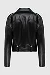 DROMe Women's black cropped leather jacket - 100% genuine leather. Fastener: Zipper. 4. Country of manufacture: Italy. Care: specialized cleaning - photo 5