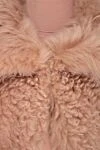 Cropped beige women's fur coat DROMe - 100% natural fur. Fastener: hooks. 2. Country of manufacture: Italy. Care: specialized cleaning - photo 6