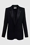 Saint Laurent Black wool jacket for women - 100% wool. Closure: buttons. two side pockets. Country of manufacture: Italy. Care: specialized cleaning - photo 1