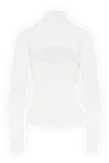 White jumper for women Tom Ford - cutouts on the neckline and back. 94% wool, 6% polyamide. Country of manufacture: Italy. Care: specialized cleaning - photo 6