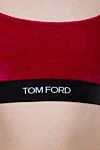 Tom Ford Топ розовый женский - логотип. 77% вискоза, 21% полиамид, 2% эластан. эластичный пояс. Страна производитель: Италия. Уход: специализированная чистка - фото 5