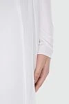 Tom Ford White maxi dress with long sleeves and a slit - 78% viscose 14% polyamide 8% elastane. Closure: Zipper. Country of manufacture: Italy. Care: specialized cleaning - photo 5