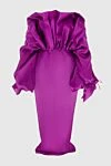 Tom Ford Pink silk evening dress with off the shoulder - Draping, buff sleeves. 100% silk. Fastener: Zipper. Country of manufacture: Italy. Care: specialized cleaning - photo 1