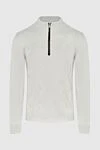 Zilli Cashmere tee for men in white - Textured pattern. 100% cashmere. Closure: Zipper. Country of manufacture: Italy. Care: specialized cleaning - photo 1