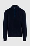 Zilli Troyer cashmere blue for men - Textured pattern. 100% cashmere. Closure: Zipper. Country of manufacture: Italy. Care: specialized cleaning - photo 1