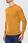 Cesare di Napoli Wool jumper yellow for men - 100% wool. Country of manufacture: Italy. Care: specialized cleaning - photo 3