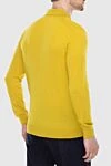 Wool long sleeve polo yellow for men Cesare di Napoli - Long sleeve. 100% wool. Closure: Buttons. Country of manufacture: Italy. Care: specialized cleaning - photo 4