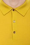 Cesare di Napoli Wool long sleeve polo yellow for men - Long sleeve. 100% wool. Closure: Buttons. Country of manufacture: Italy. Care: specialized cleaning - photo 5