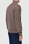 Кардиган из шерсти коричневый мужской Gran Sasso - 100% шерсть. молния. Страна производитель: Италия. Уход: специализированная чистка - фото 4