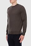 Gran Sasso Brown wool jumper for men - 100% wool. Country of manufacture: Italy. Care: specialized cleaning - photo 3