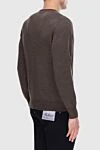 Brown wool jumper for men Gran Sasso - 100% wool. Country of manufacture: Italy. Care: specialized cleaning - photo 4