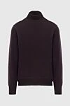 Gran Sasso Woolen brown men's stand-up jumper - 100% wool. Country of manufacture: Italy. Care: specialized cleaning - photo 1