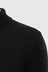 Gran Sasso Black woolen jumper for men - 100% wool. Country of manufacture: Italy. Care: specialized cleaning - photo 5