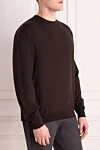 Gran Sasso Brown wool jumper for men - 100% wool. Country of manufacture: Italy. Care: specialized cleaning - photo 3