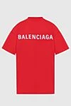 Balenciaga Футболка з бавовни червона жіноча - логотип. 100% бавовна. Країна виробник: Італія. Догляд: спеціалізоване чищення - фото 7