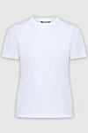 Prada White cotton T-shirt for women - 100% cotton. Country of manufacture: Italy. Care: specialized cleaning - photo 1