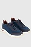 Loro Piana Blue wool sneakers for men - contrast sole. wool. laces. height 2 cm. Country of manufacture: Italy. Care: specialized cleaning - photo 3