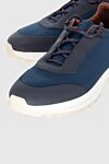 Loro Piana Blue wool sneakers for men - contrast sole. wool. laces. height 2 cm. Country of manufacture: Italy. Care: specialized cleaning - photo 5