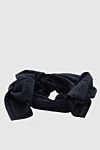 Balmain Black woolen scarf for men - 100% wool. Country of manufacture: Italy. Care: specialized cleaning - photo 3