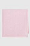 Balmain Woolen pink scarf for women - jacquard with the initials of Pierre Balmain. 100% wool. Country of manufacture: Italy. Care: specialized cleaning - photo 1