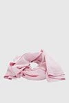 Balmain Woolen pink scarf for women - jacquard with the initials of Pierre Balmain. 100% wool. Country of manufacture: Italy. Care: specialized cleaning - photo 3