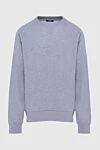 Balmain Gray cotton sweatshirt for men - 100% cotton. Country of manufacture: Italy. Care: specialized cleaning - photo 1