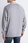 Gray cotton sweatshirt for men Balmain - 100% cotton. Country of manufacture: Italy. Care: specialized cleaning - photo 4