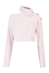 Balmain Pink jumper for women - buttons. 80% viscose. 20% polyamide. Country of manufacture: Italy. Care: specialized cleaning - photo 1