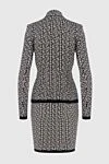 Костюм с юбкой бежевый женский Balmain - 47% шерсть, 32% вискоза, 19% полиамид, 2% эластан. молния. Страна производитель: Франция. Уход: специализированная чистка - фото 2