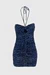 Magda Butrym Blue viscose dress for women - zipper. sleeveless, polka dot pattern. 97% viscose, 3% elastane. Country of manufacture: Italy. Care: specialized cleaning - photo 1