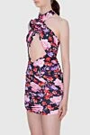 Magda Butrym Pink viscose dress for women - zipper. sleeveless, floral pattern. 97% viscose, 3% elastane. Country of manufacture: Italy. Care: specialized cleaning - photo 3