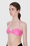 Magda Butrym Swimsuit top made of polyamide and elastane pink women's - 86% polyamide, 14% elastane. Country of manufacture: Italy. Care: specialized cleaning - photo 3